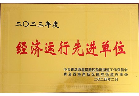 西海岸经济运行先进单位
