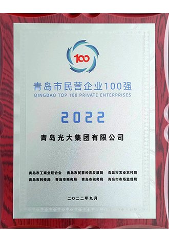 2022年青岛市民营企业100强